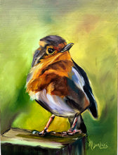 Load image into Gallery viewer, Perseverance Bird Original Oil Painting 6 x 8