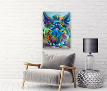 Load image into Gallery viewer, colorful bold bright modern art pig gallery wrapped canvas farm art allison luci arthurs acres animal sanctuary contemporary alla prima art