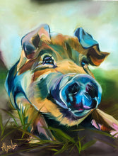 Load image into Gallery viewer, Flip, Odd Man Inn Animal Refuge Pig Portrait on Gallery Wrapped CANVAS Print