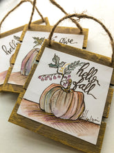 Load image into Gallery viewer, Mini Watercolor FALL Pumpkin Paintings - Multiple Designs