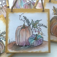Load image into Gallery viewer, Mini Watercolor FALL Pumpkin Paintings - Multiple Designs