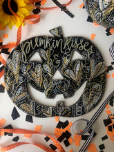 Load image into Gallery viewer, pumpkin kisses halloween art decorations