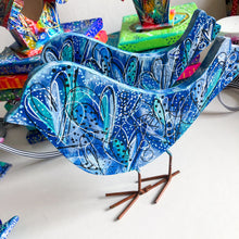 Load image into Gallery viewer, Wooden Blue Bird of Love
