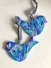 Load image into Gallery viewer, Blue Bird Ceramic Ornament