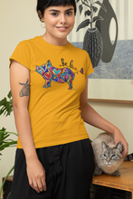 Load image into Gallery viewer, Pig Love Women's Slim Fit T-Shirt with Allie for the Soul Heart Art - 3 Colors