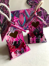 Load image into Gallery viewer, Pink LOVE Shack She Shed Birdhouse Ornament with Little Fence
