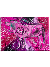 Load image into Gallery viewer, Peace Cow LOVE Collection Original Art 5" x 7" FREE Shipping
