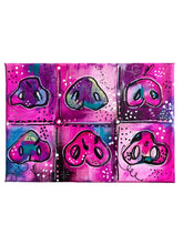 Load image into Gallery viewer, Pink Pig Snouts LOVE Collection Original Art 5" x 7" FREE Shipping
