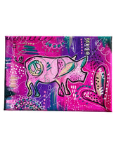 Load image into Gallery viewer, Peace Pig LOVE Collection Original Art 5" x 7" FREE Shipping