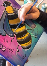 Load image into Gallery viewer, Bee Paint Workshop - Make Your Own Happy Paint Along 3/31/23 &/or 4/2/23