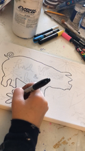 Load image into Gallery viewer, PIGGIE Paint Workshop - Make Your Own Happy Paint Along 4/21/23 &/or 4/23/23