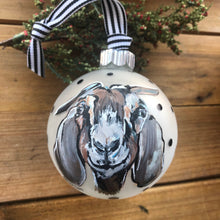 Load image into Gallery viewer, Pet Portrait Hand Painted Glass Ornament