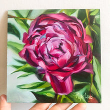 Load image into Gallery viewer, Friendship Blooms Peony Oil Painting 6 x 6