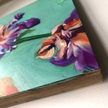 Load image into Gallery viewer, Discovered Treasure Iris Original Oil Painting
