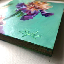 Load image into Gallery viewer, Discovered Treasure Iris Original Oil Painting