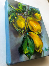 Load image into Gallery viewer, Lemon Love Original Oil Painting 5" x 7" x 1.5"