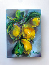 Load image into Gallery viewer, Lemon Love Original Oil Painting 5&quot; x 7&quot; x 1.5&quot;

