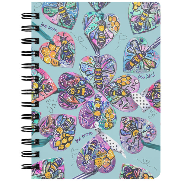 Bee Mine Bee kind Bee brave notebook bee lover bees save the bees notebook journal inspirational bee art