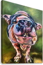 Load image into Gallery viewer, Jane Pig Portrait CANVAS Print (Gallery Wrapped)
