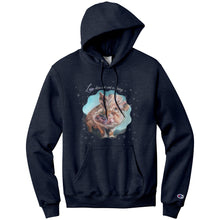 Load image into Gallery viewer, Love Does not Cost a Penny, Penny Lane Pig Art Champion Hoodie - Black or Heathered Navy