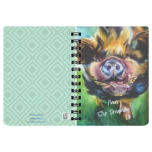 Load image into Gallery viewer, Never Stop Dreaming Journal with Petey Pig Art