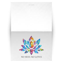 Load image into Gallery viewer, No Mud No Lotus Blank Greeting Cards Set of 10, 30, 50 with Allison Luci Original Art