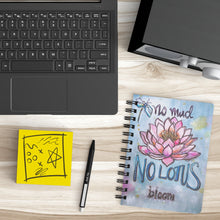 Load image into Gallery viewer, No Mud No Lotus Notebook Inspirational and Motivational Journal