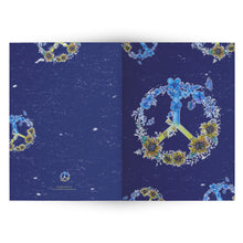 Load image into Gallery viewer, Peace for Ukraine 5x7 Cards - Blank Inside Peace Wreath - Set of 10,30,50