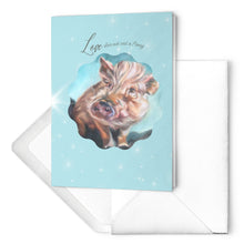 Load image into Gallery viewer, Penny Lane, Love Does Not Cost a Penny Inspirational Cards (set of 10 Full Size) Arthur's Acres Animal Sanctuary