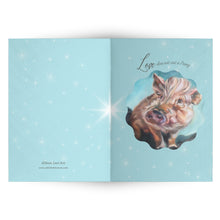 Load image into Gallery viewer, Penny Lane, Love Does Not Cost a Penny Inspirational Cards (set of 10 Full Size) Arthur's Acres Animal Sanctuary