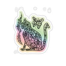 Load image into Gallery viewer, Om Cat Kiss-Cut Stickers