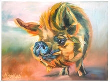 Load image into Gallery viewer, Pig Painting Hans2 Gallery Wrapped Canvas Print