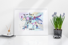 Load image into Gallery viewer, Born to Stand Out Elephant Art Print