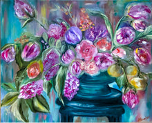 Load image into Gallery viewer, Give Yourself the Gift of Flowers Gallery Wrapped Canvas