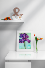 Load image into Gallery viewer, Purple Iris Flower Fine Art Print
