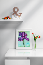 Load image into Gallery viewer, Purple Iris Flower Fine Art Print