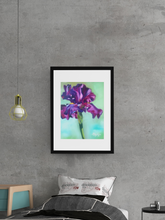 Load image into Gallery viewer, Purple Iris Flower Fine Art Print