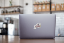 Load image into Gallery viewer, Jolene - Pig Art Sticker with Sunflowers
