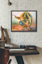 Load image into Gallery viewer, Pig Painting Print - Hans2 from Arthur's Acres
