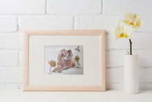 Load image into Gallery viewer, allison-luci-allie-for-the-soul-pig-painting-sunflower-bee-fine-art-print-jolene-odd-man-inn-animal-refuge-sanctuary-ink-illustration