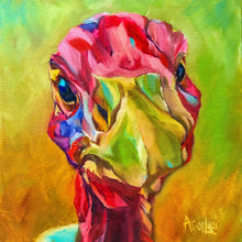 Load image into Gallery viewer, turkey-painting-allie-for-the-soul-allison-luci-art-bold-bright-colorful-animal-art-alla-prima-painting