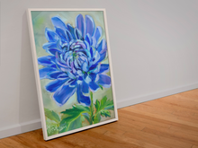 Load image into Gallery viewer, Chrysanthemum Blue/Purple Flower Art Print