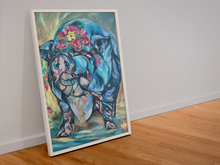 Load image into Gallery viewer, Frida Kahlo Inspired Pig Giclee Fine Art Paper Print