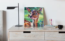 Load image into Gallery viewer, Deer Art Flower Crown Doe Painting Oil Painting allie for the soul Allison Luci Art Deer Lover Interior design modern country farmhouse decor
