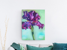 Load image into Gallery viewer, bold modern contemporary art gallery wrapped canvas ultimate gray pantone purple allison luci artist large interior design home decor office art kitchen bedroom living room