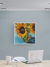 Load image into Gallery viewer, &quot;Twain&quot;, Sunflower Gallery Wrapped Canvas
