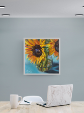 Load image into Gallery viewer, "Twain", Sunflower Gallery Wrapped Canvas