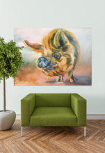 Load image into Gallery viewer, Pig Painting Hans2 Gallery Wrapped Canvas Print