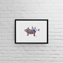 Load image into Gallery viewer, Be Love Colorful Piggie Heart Art Print
