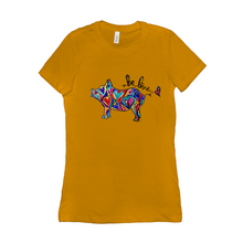 Load image into Gallery viewer, Pig Love Women's Slim Fit T-Shirt with Allie for the Soul Heart Art - 3 Colors